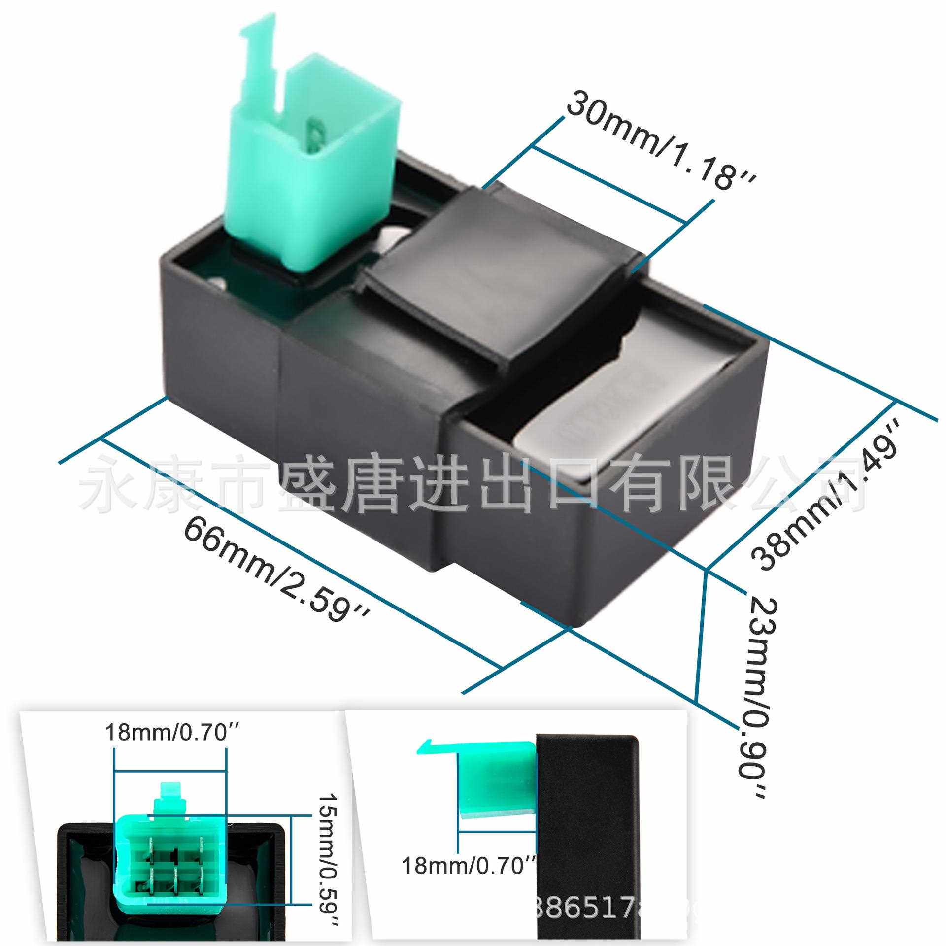 新款直销5针点火器适配50cc-125cc4冲程水平发动机袖珍自行车卡丁 - 实物图