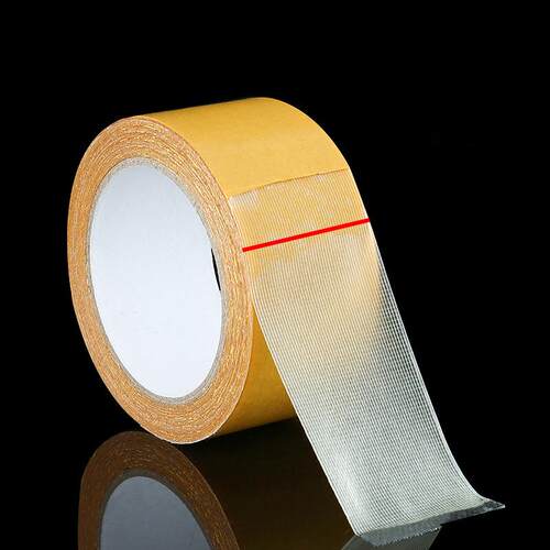 High-Strength Mesh Double-Sided Tape, Yellow High-Adhesion T