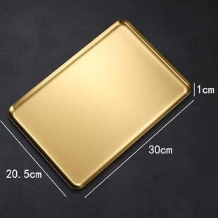 大号平底托盘接香灰底座金色不锈钢烧香佛桌配件烧香香炉长方形盘