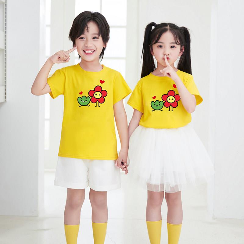 六一儿童大合唱表演服小花朵舞蹈服幼儿园可爱小红花纱裙演出服装