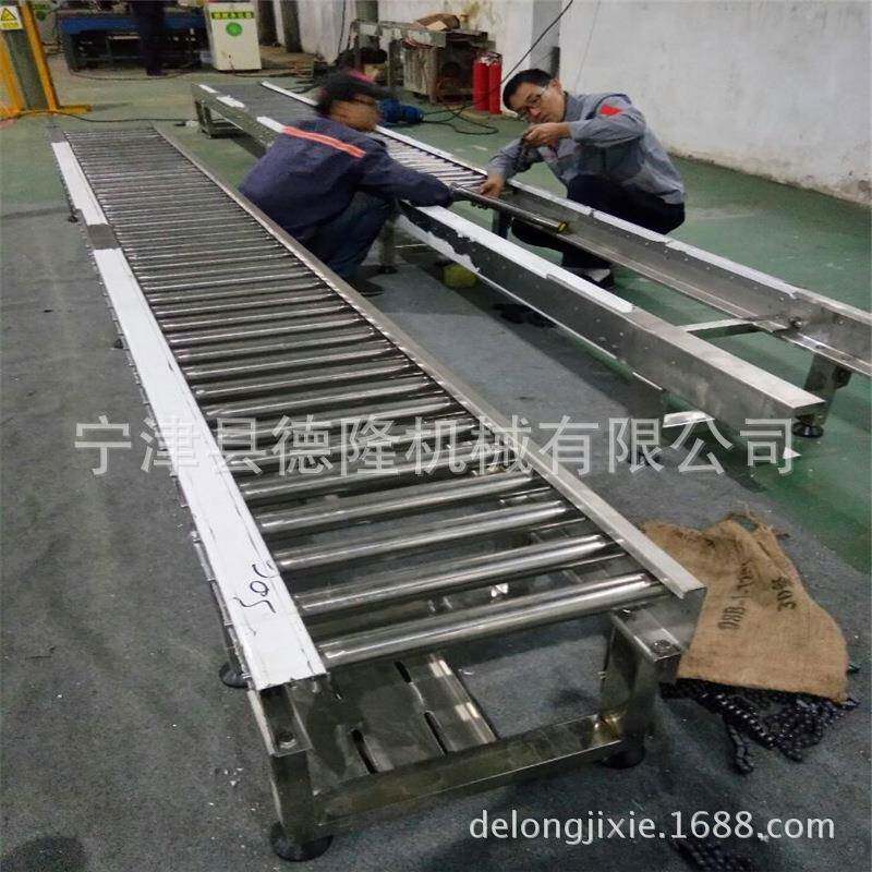 锈滚筒输送机不dl-150辊道流水转线弯滚筒线物钢流纸箱快递分拣线
