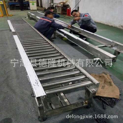 不锈钢筒输送机辊线道流水转滚弯滚筒物dl-150流纸箱快线递分拣线