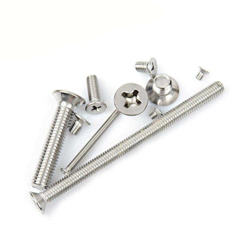 标SKS准316不锈钢螺平头/沉头丝钉1GB819十字槽沉头机螺钉M5MM6M8