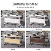 折叠议桌培LC AAA训桌移动自由拼接组长条桌子多功能会带轮培训桌