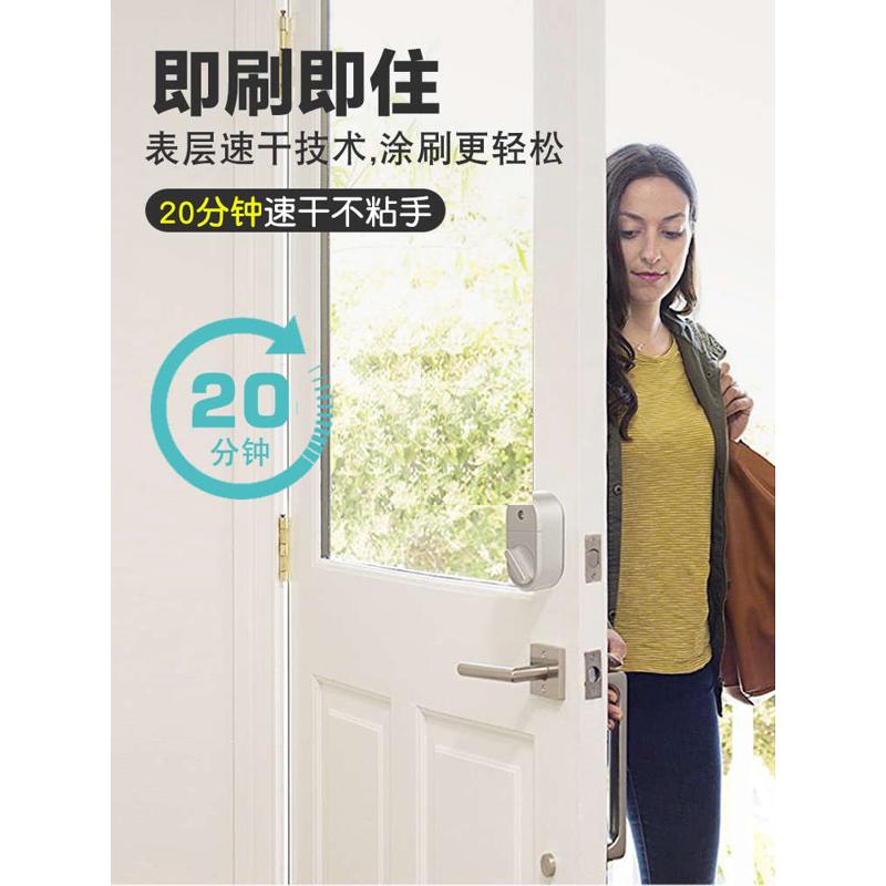 木门翻新刷油漆旧家用自刷室内环保涂料换色改色漆喷漆水性木器漆