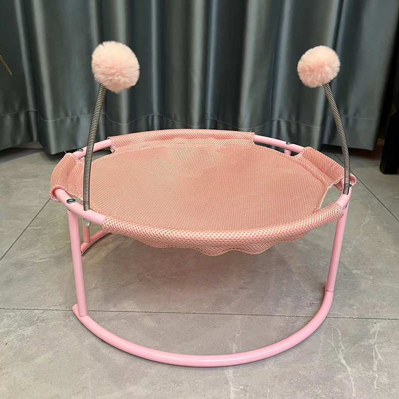 四季舒适猫床床猫窝网弹力通用透气布料猫宠物新款蹦床吊床