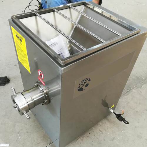 JR120型冻肉绞肉机鸿博做品质304不锈钢架体手工实心绞肉轴