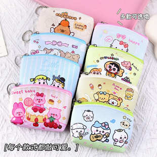 PU皮革可爱零钱拉链钱包耳机钥匙硬币随身包迷你女士钱包 卡通新款