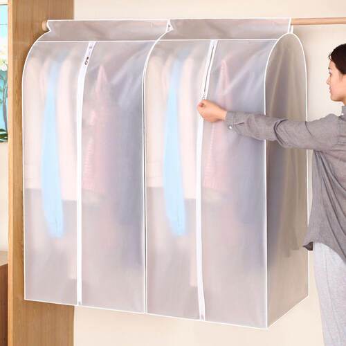 Dustproof garment cover, hanging storage clothes cover, full