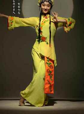 桃李杯春闺梦演出服戏曲服装女花旦中国风扇子舞古典秧歌舞蹈服