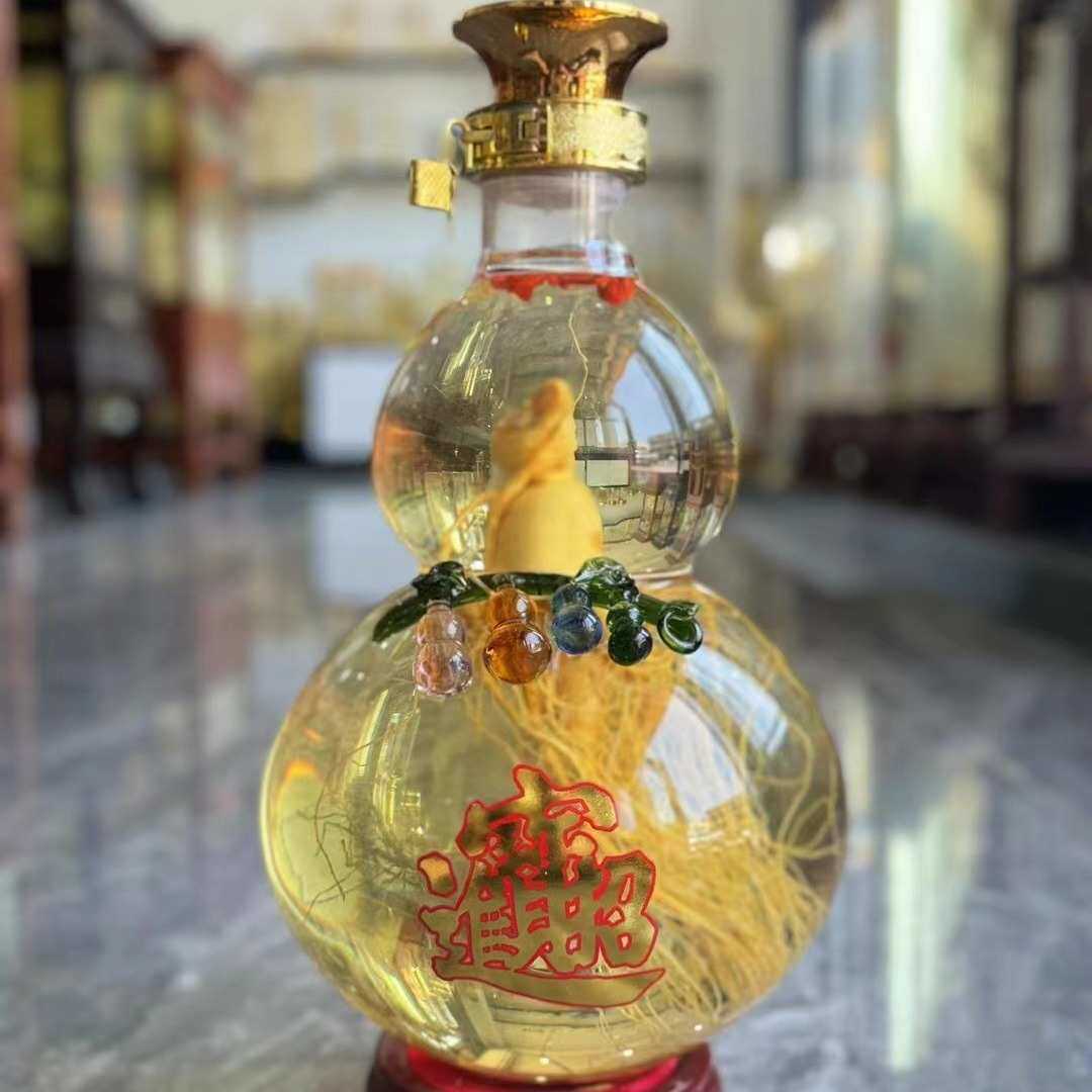 高硼硅玻璃泡酒瓶10斤家用摆件造型创意工艺品空瓶葫芦泡酒瓶