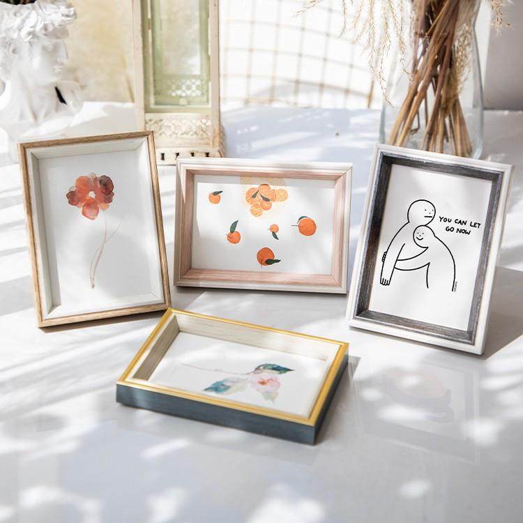 新款直销相框摆台画框挂墙洗照片做成摆件简约风小清新框架7寸8寸