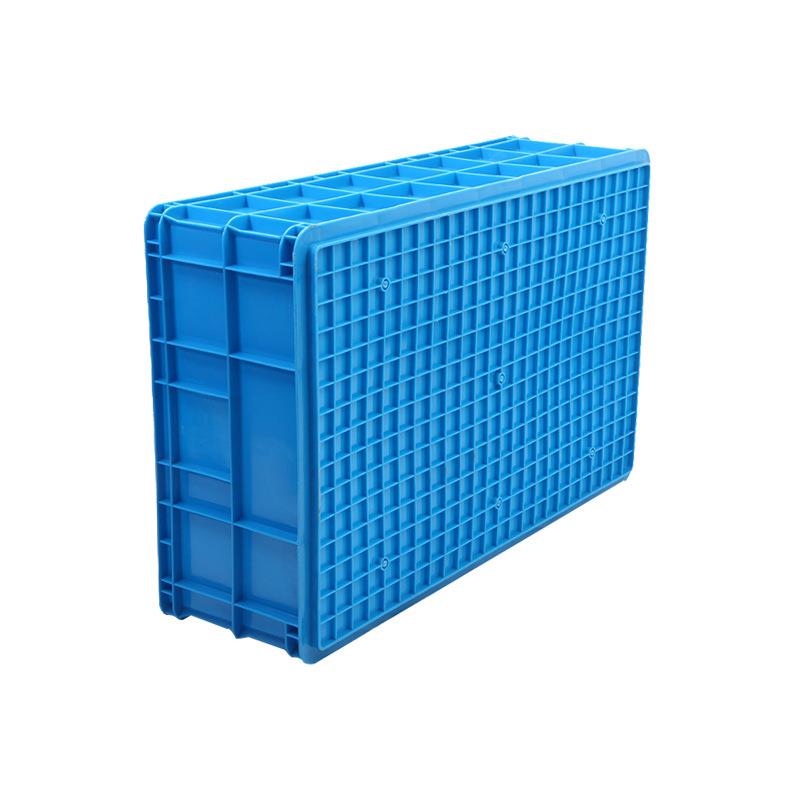 1120加工业周转塑JFN料箱注塑长方中形物流箱蓝聚乙烯厚塑色胶转