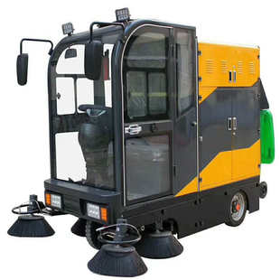 鲁鸿驾驶室电动清扫扫地车 工厂园区清扫卫生尘土扫地机