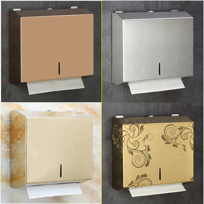 不锈钢304大盘擦手大抽纸盒酒店卫生间公共厕所手纸巾盒防水厕纸