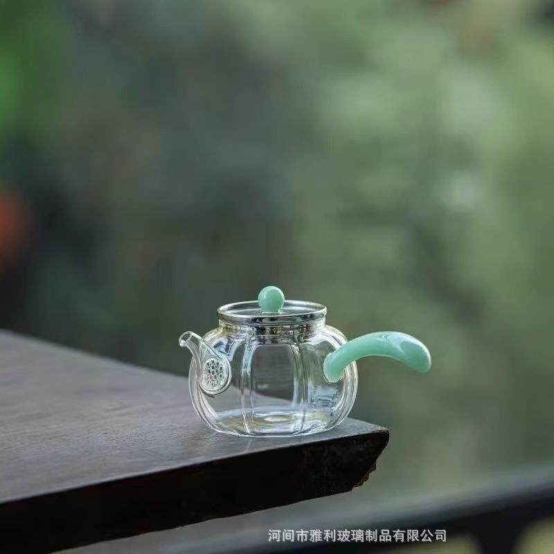 新款280ml泡茶壶煮茶壶围炉煮茶器耐热玻璃过滤一体茶壶厂家