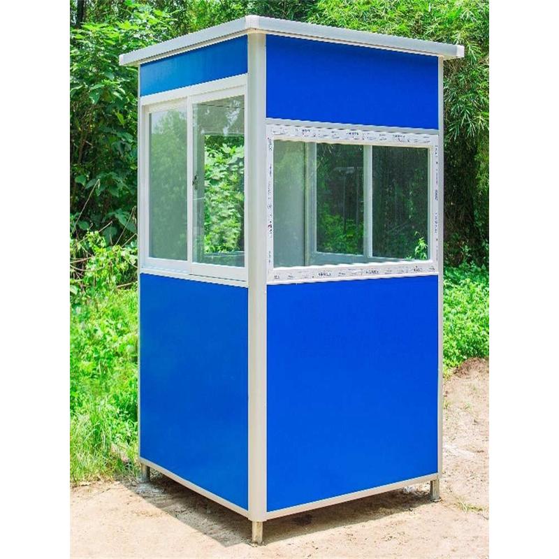 天津户外可移动彩钢岗亭值班室小区保安岗亭门卫治安亭收费亭现货