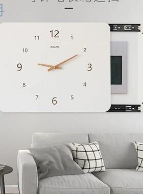 xKW电表箱遮挡钟表强电箱北欧风挂画电闸箱遮挡总闸时钟免打孔装