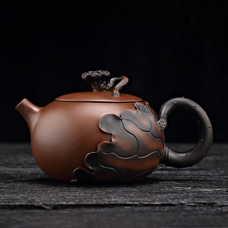 云南建水紫陶茶壶纯手工西施壶高档家用泡茶壶紫砂壶泡茶器名家壶