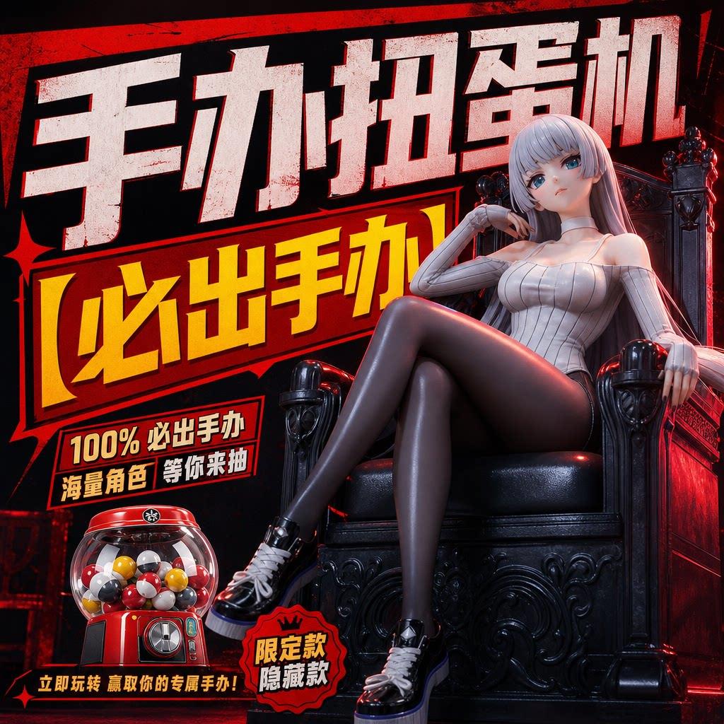 美少女扭蛋机日本成人盲盒可拆卸软体性感御姐萝莉手办性玩偶