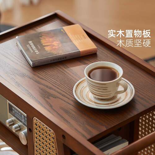 中古客厅木移动零食桌小推车家质用餐车带板台阳茶几床头收纳桌子