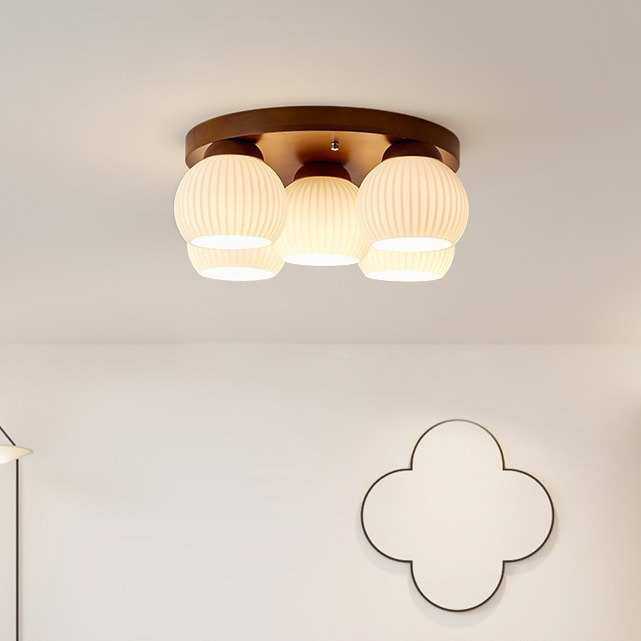 复古吸顶灯侘北欧护眼寂风灯日式风原木书房灯卧室奶油实木田园,家装灯饰光源,智能吸顶灯,淘宝优惠券,粉丝福利购,淘宝优惠卷