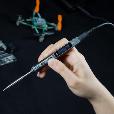 TS101电烙铁便携式迷你PD焊台大功率恒温电焊笔数显miniware