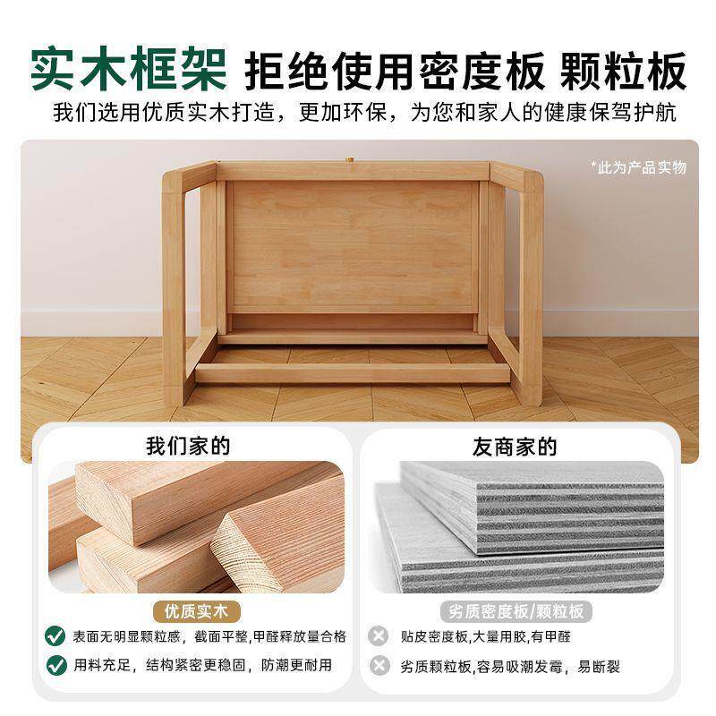 床边实木书桌长60/70/80CM卧室家用办公电脑桌子北欧小户型梳妆