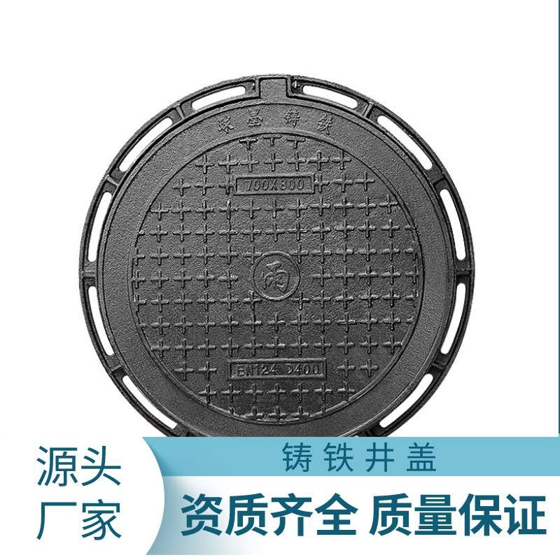 浙江球墨铸铁井盖化粪池井盖圆形300雨污水盖板沙窨井盖重型密封