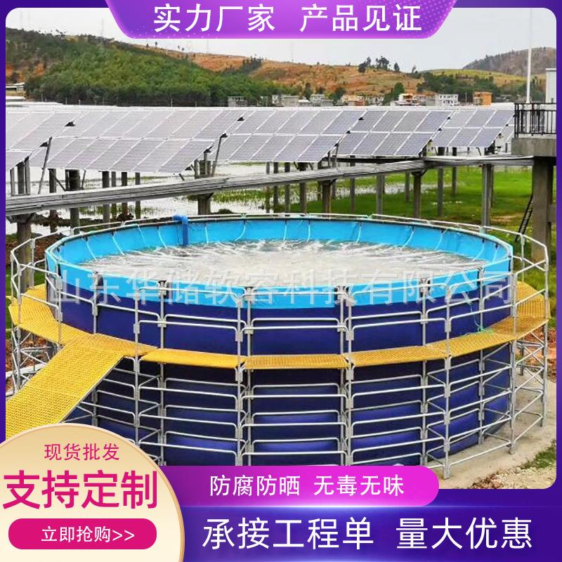 pvc帆布鱼池大型支架养鱼蓄水池锦鲤养殖池户外观赏家庭戏水池