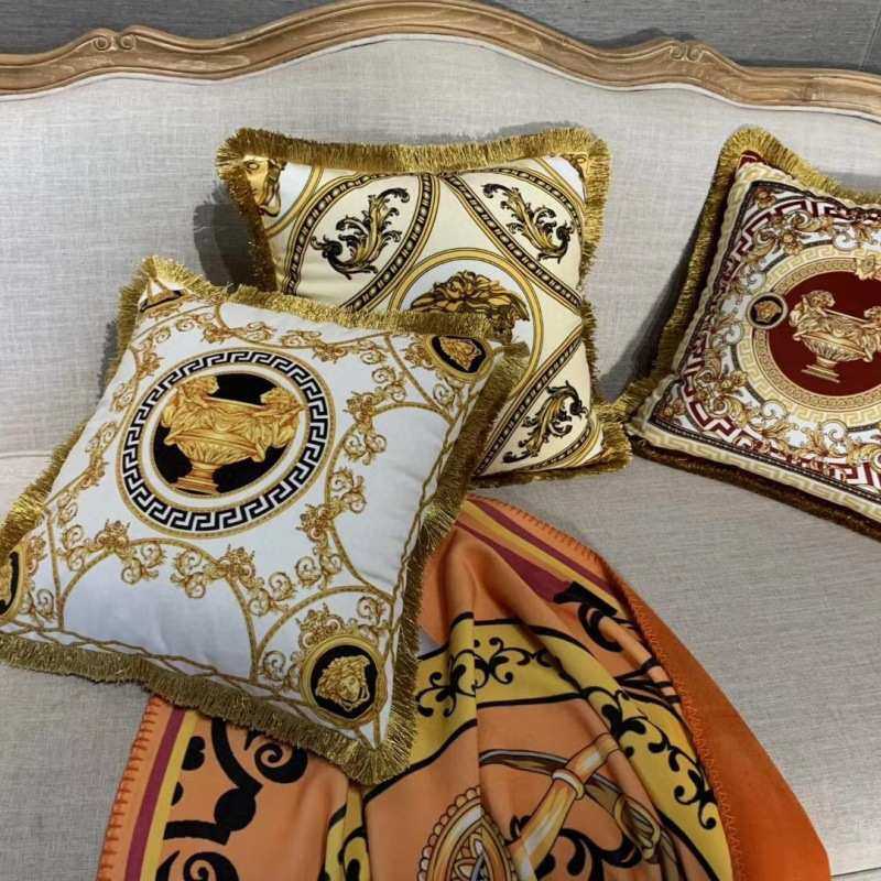 轻奢复古宫廷式流苏沙发抱枕 别墅公寓样板间双面印花方靠垫含芯,居家布艺,靠垫/抱枕,淘宝优惠券,粉丝福利购,淘宝优惠卷