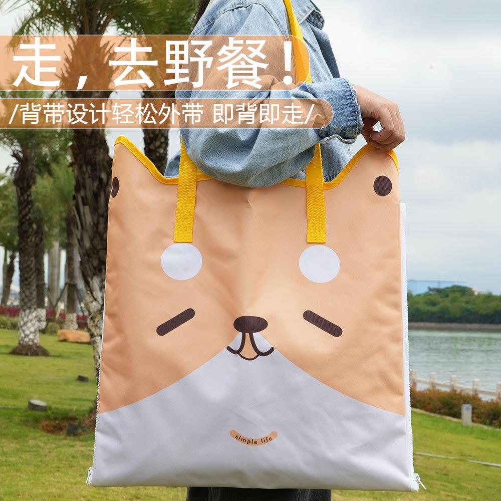 户外露营防潮垫春游便携防水布垫儿童郊游野餐垫野炊草坪沙滩地垫