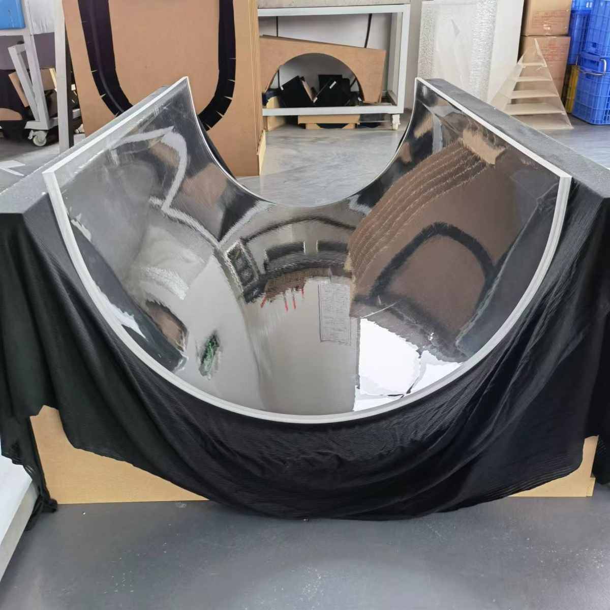 厂家定制生产线亚克力烤弯大型包装机械有机玻璃挡板加工