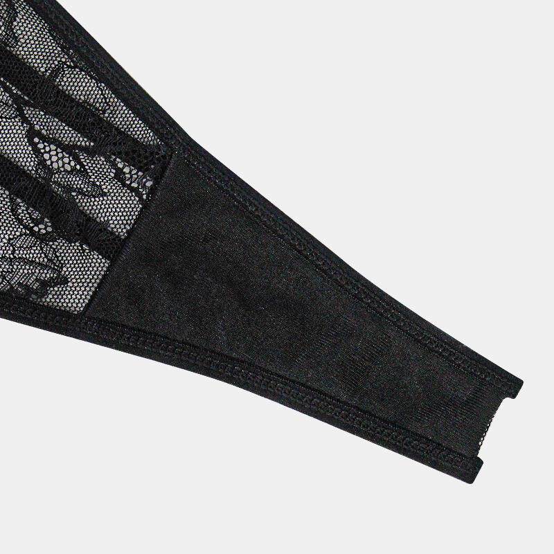 Double thin straps low waist hollow seamless panties thin