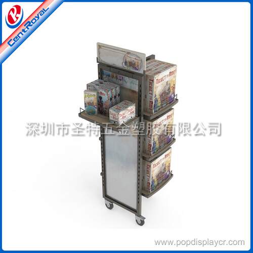 可定制铁制加木板玩具展示架母婴商品展示架百货架