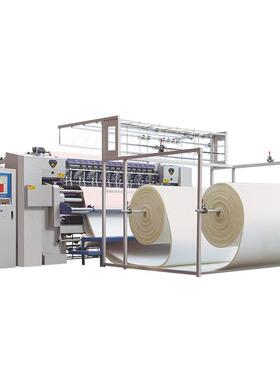 电脑无梭多针床垫面料裥棉机HY-W-SJ针织布裥棉机器设备厂