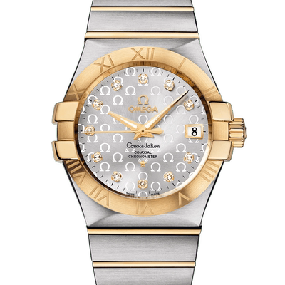 新款logo面[9.8新]欧米茄星座自动机械男表123.20.35.20.52.004