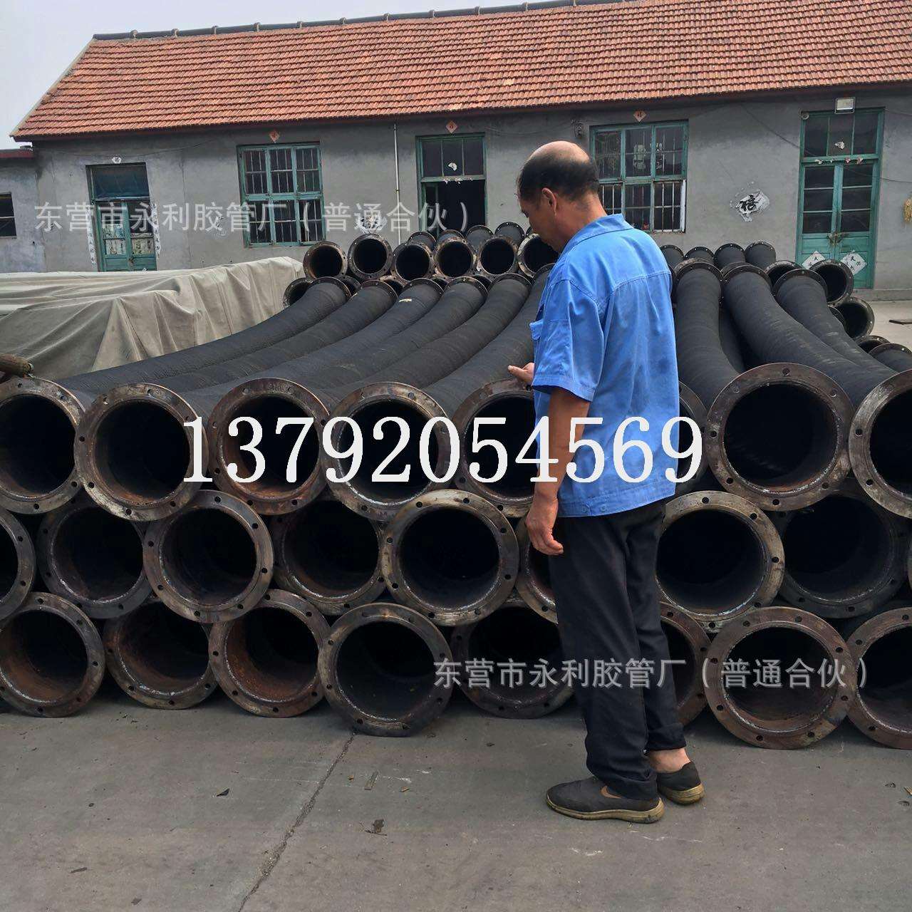 高耐磨钢丝抽沙橡胶管加厚耐磨橡胶钢丝管抽沙船用抽沙法兰胶管