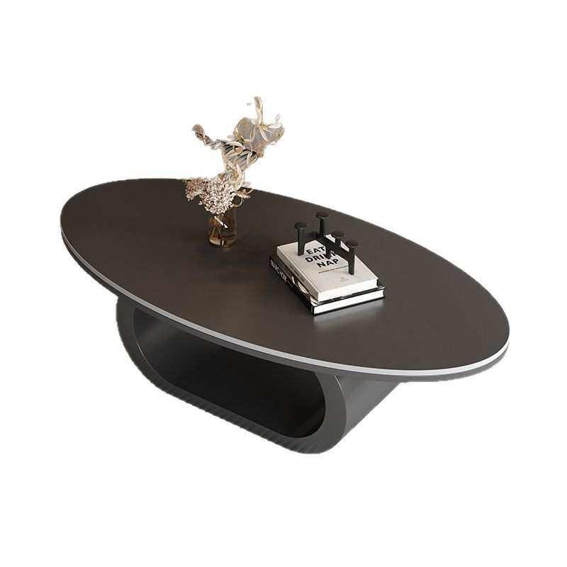 轻简设计奢极现代小户型岩客厅简约形家用小异椭圆形板创意茶几