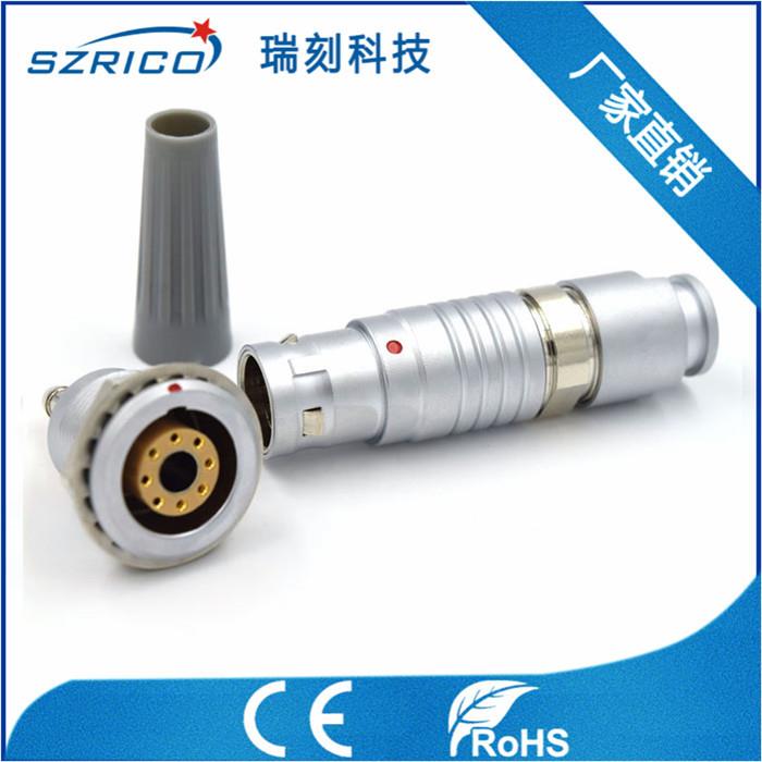 RJ45连接器 工业户外网络对接线网络延长转接推拉自锁连接器3B8+1