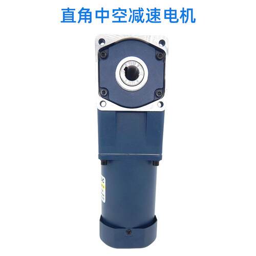 直角减速电机120W中空中实220V单相输送带设备微型定速调速马达