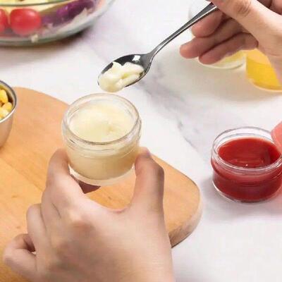 6pcs Cosmetic Packaging Bottle Glass Sauce Box 70ml with