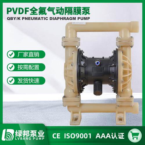 动全氟塑料气隔膜545B QY-40PVDF氟泵塑料隔膜泵 耐腐蚀
