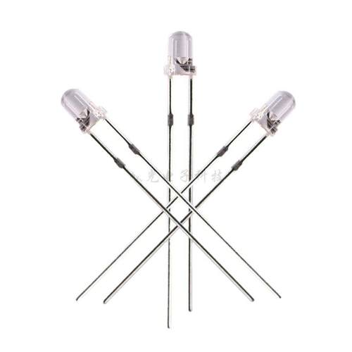 3mm蓝光led灯珠 单闪蓝色带IC自动光烁圆头长脚发光二极管 f3蓝灯