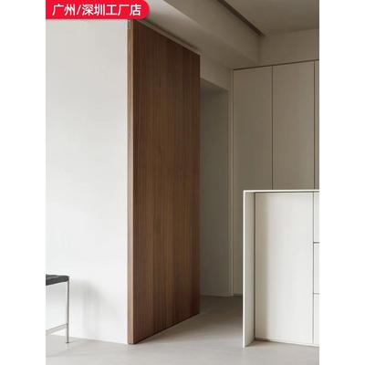 幽灵门卫生间烤漆移门衣帽间推拉门免漆隐藏门隐形门无轨道悬浮门