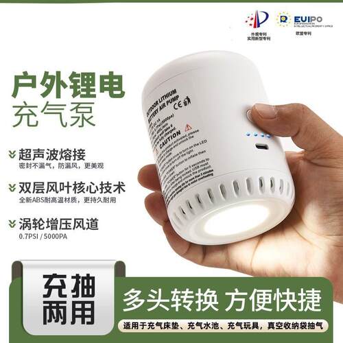 户外小型电动充气泵家用车载便携电动泵充气抽气电泵110~240