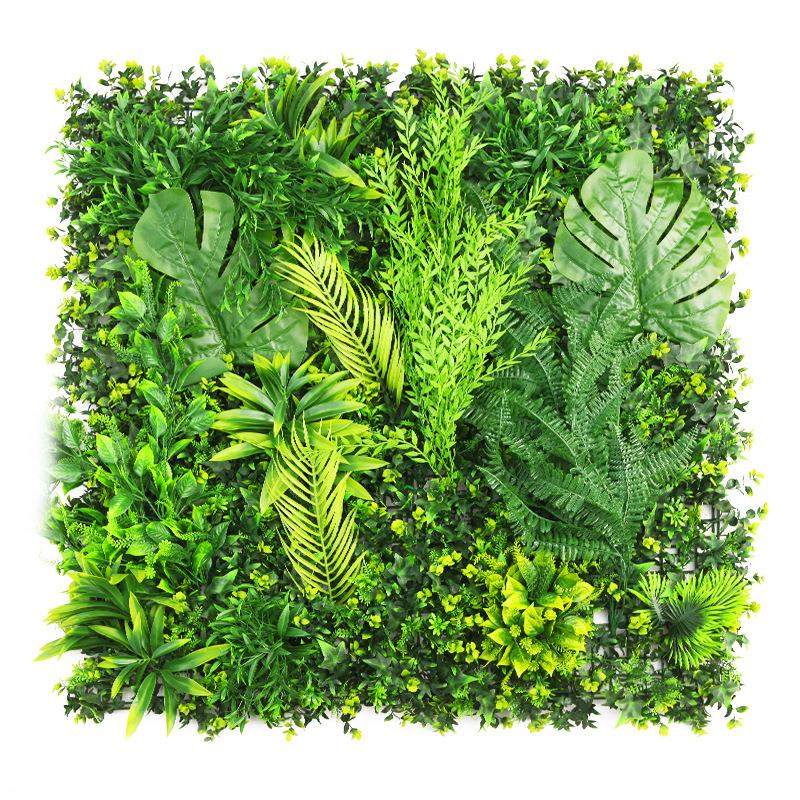 仿真花热卖米兰尤加利微景绿植背景墙彩色装饰假花仿真植物墙