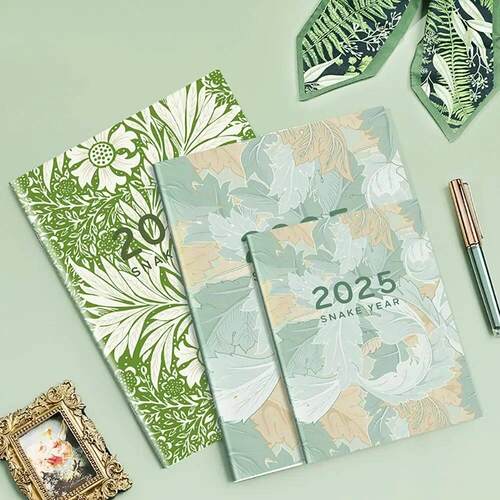 2025 Calendar Planner Notebook A4/A5 Day/Week/Year Agenda Pl