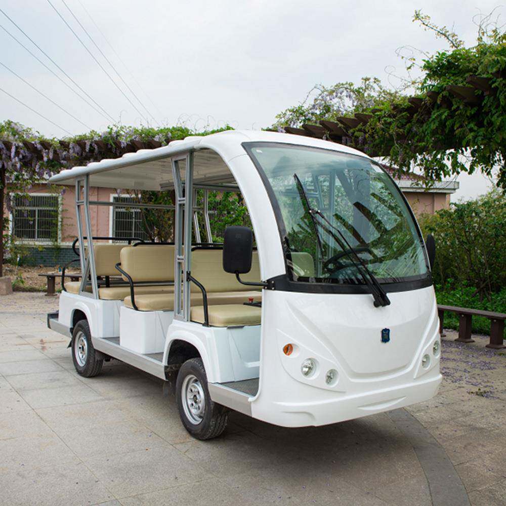 厂家直销旅游观光车四轮电动车酒店接送机场景区接待11座载客车