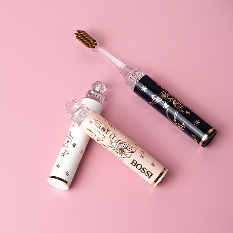 牙刷软毛护龈礼盒装高档折叠情侣口红便携式成人家用出差套装旅行